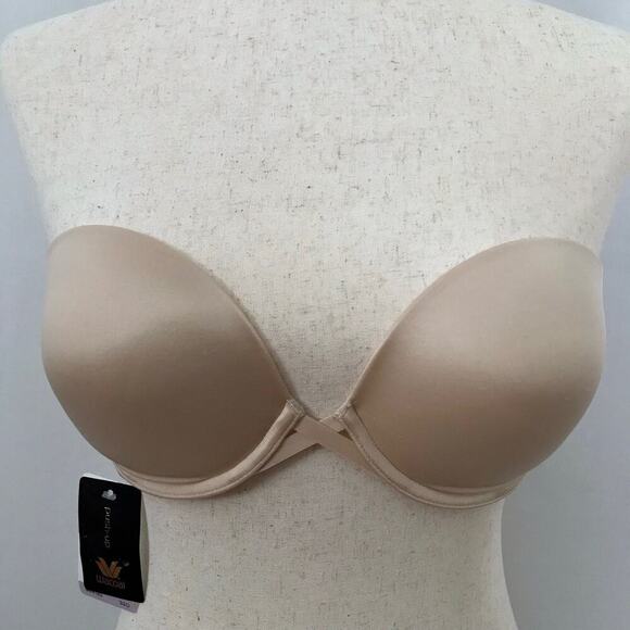 Wacoal NWT Strapless Beige Push Up Bra Women 32DD** Pls See Description - Picture 2 of 12